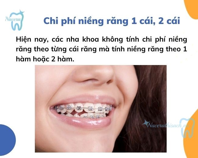 Chi phí chỉnh nha có tính theo từng chiếc răng hay không?