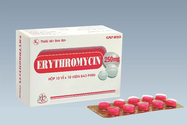 Thuốc erythromycin có tác dụng giảm sưng nhanh chóng