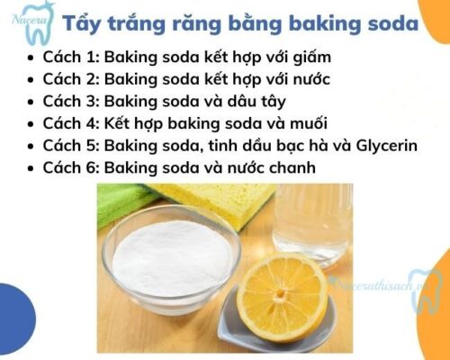 Tổng hợp các cách tẩy trắng răng tại nhà bằng baking soda