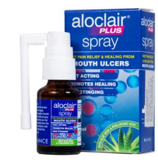 Chai xịt Aloclair Plus Spray điều trị nhiệt miệng